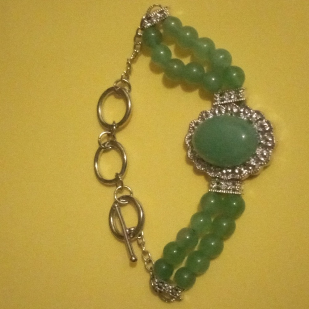 Green Adventurine Bracelet 45 cts